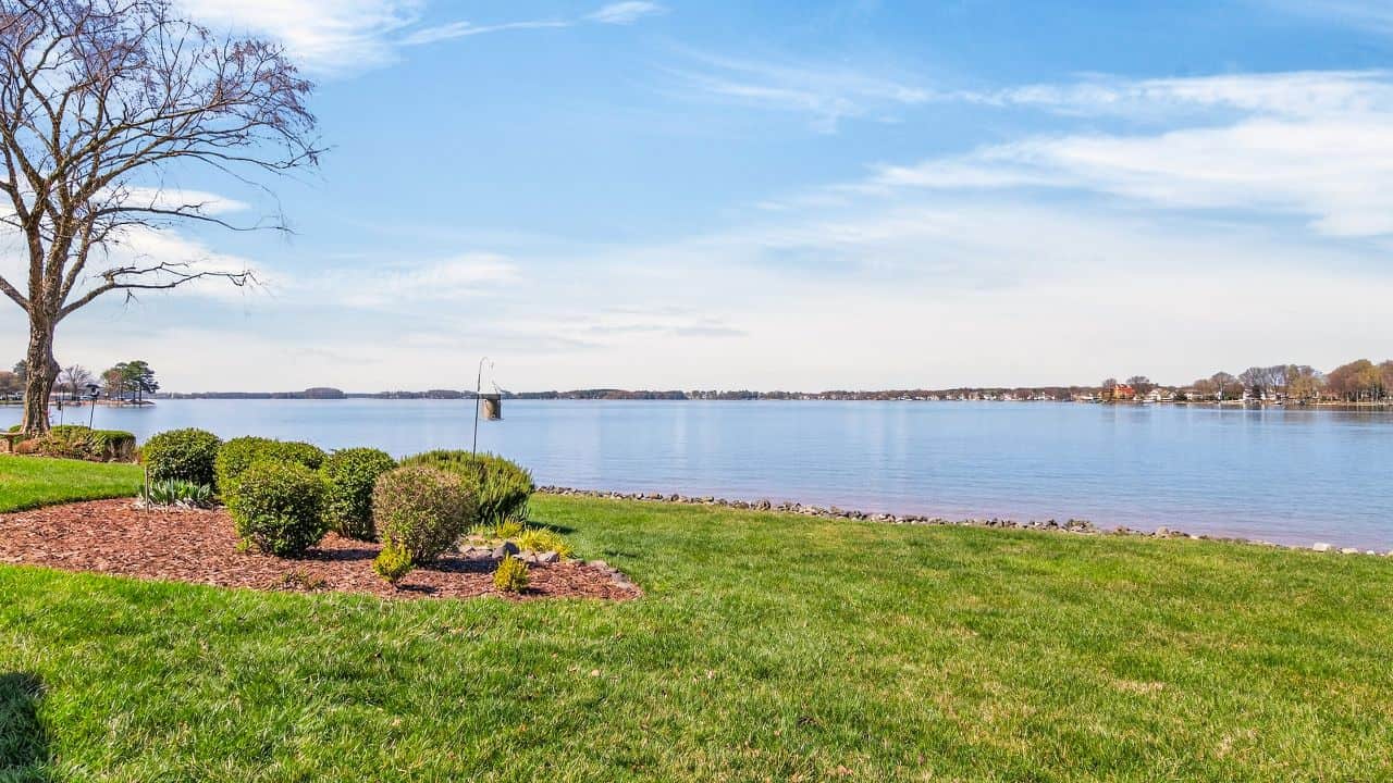 Real Estate Photography in Cornelius NC Drone View of Lake Norman
